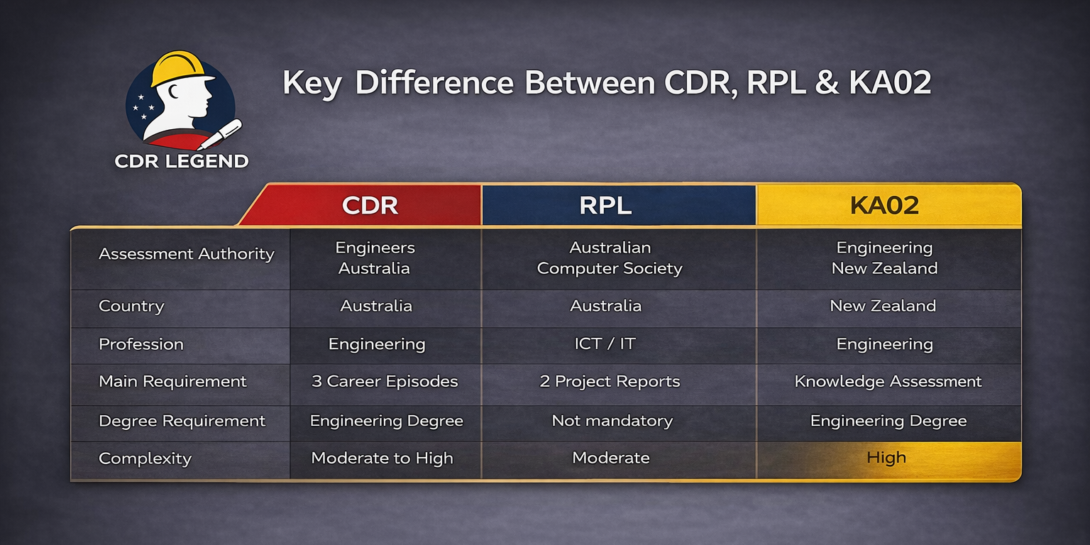 Difference Between CDR, RPL & KA02 – Complete Guide for Engineers 